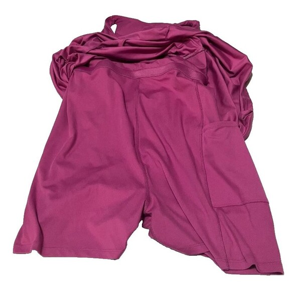 Gap Fit Pink Active Tank Dress Women's Size XXL Inner Shorts Gym Workout - Picture 3 of 8